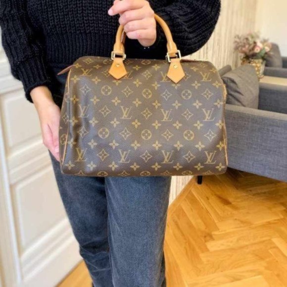 Louis Vuitton, Bags, Louis Vuitton Speedy 3 Hand Bag Purse Monogram Canvas